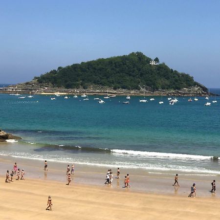 La Madame On La Concha Beach, Seaview Apartment 圣塞瓦斯蒂安 外观 照片