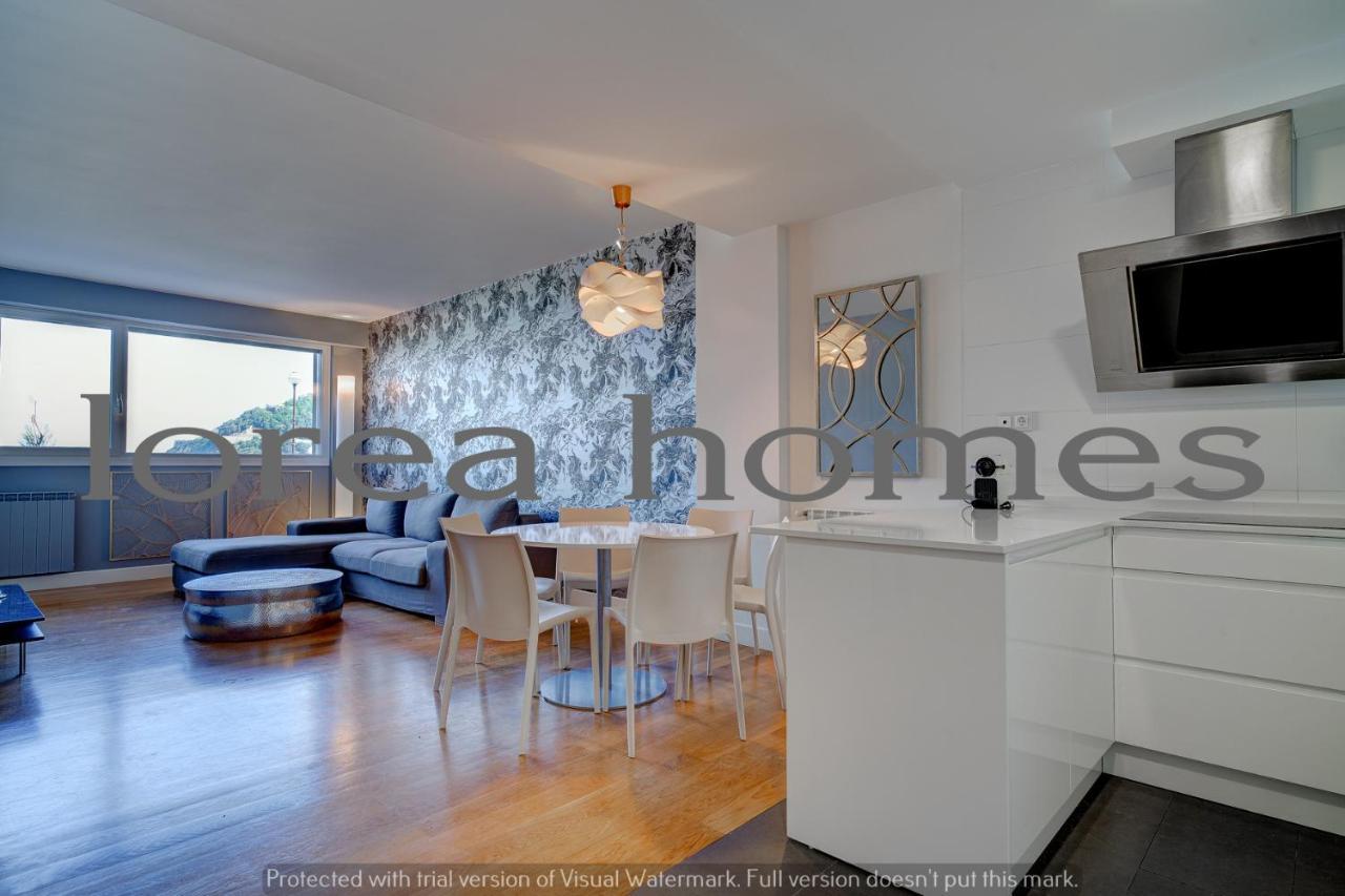 La Madame On La Concha Beach, Seaview Apartment 圣塞瓦斯蒂安 外观 照片
