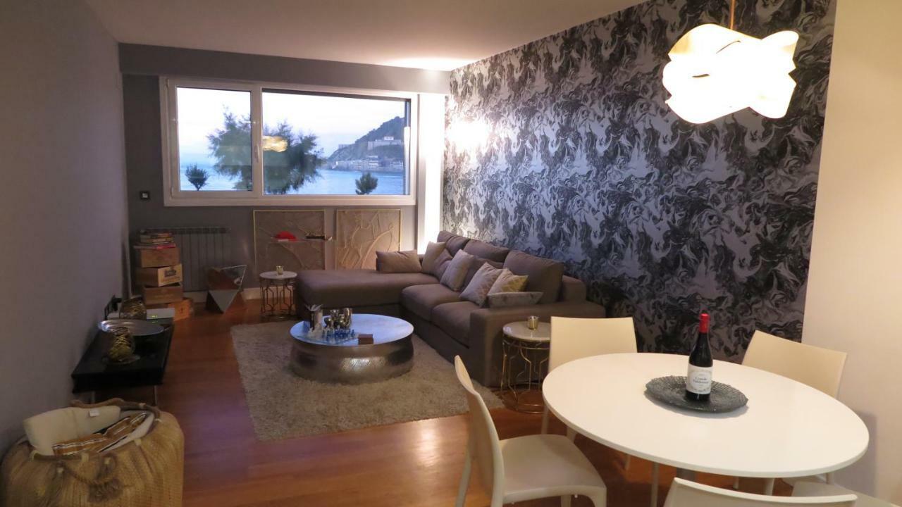 La Madame On La Concha Beach, Seaview Apartment 圣塞瓦斯蒂安 外观 照片