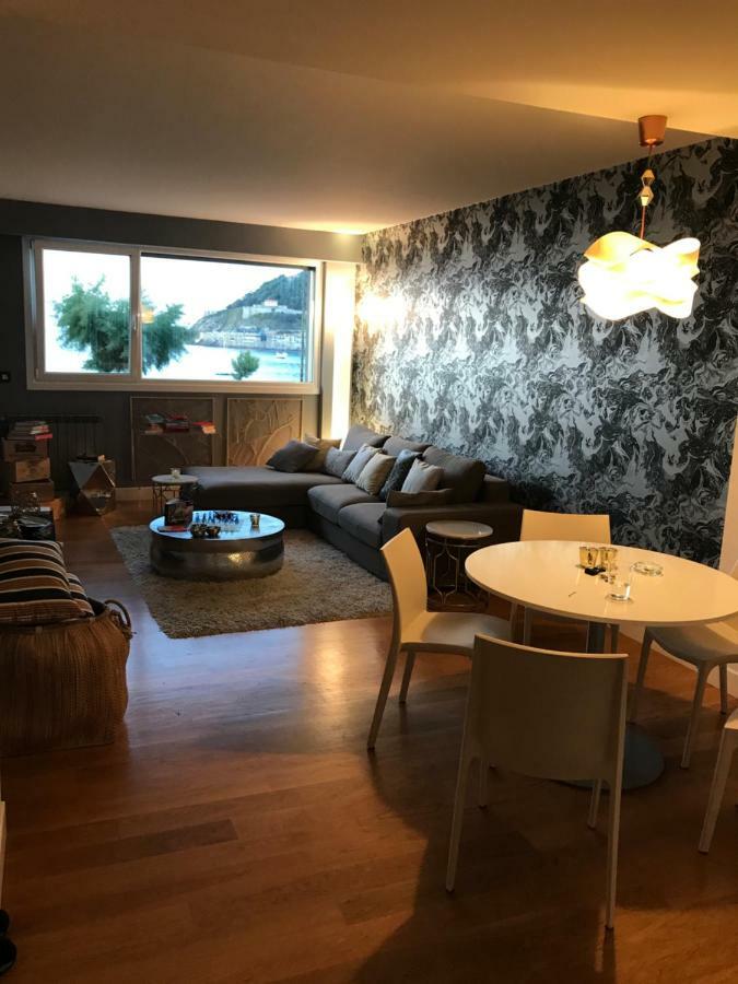 La Madame On La Concha Beach, Seaview Apartment 圣塞瓦斯蒂安 外观 照片