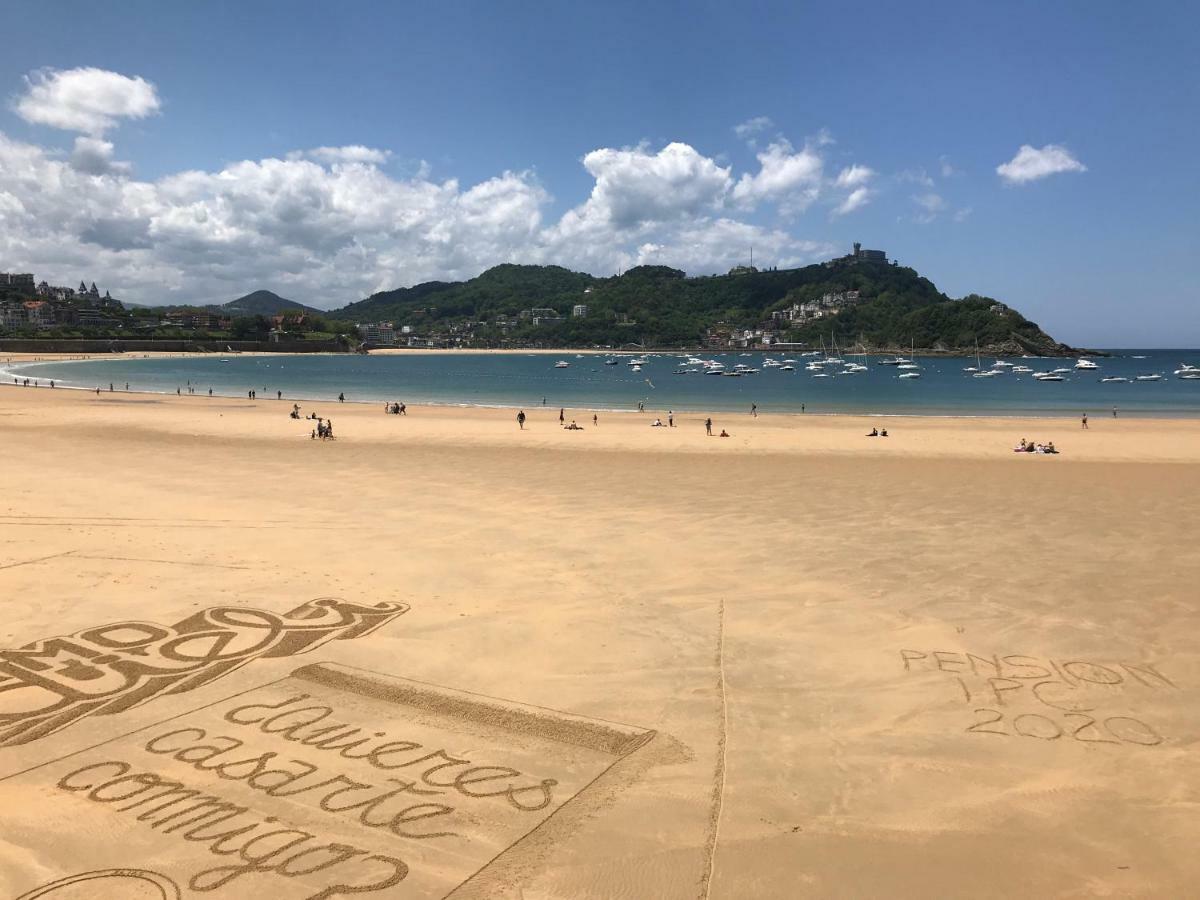 La Madame On La Concha Beach, Seaview Apartment 圣塞瓦斯蒂安 外观 照片